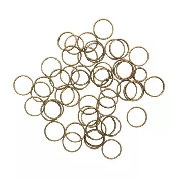 4AR259/260 Кольцо соединительное двойное, 12мм, 50шт/упак, Астра (Латунь)