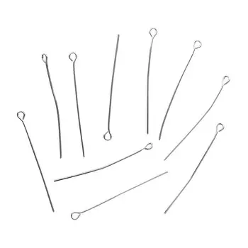 4AR261/262 Штифт с петлей 40мм, 50шт/упак, Астра (Серебро)