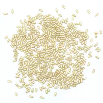 4AR293/294 Бусины жемчуг, пластик 3*6мм, 15гр/упак, Астра (J511 Кремовый)