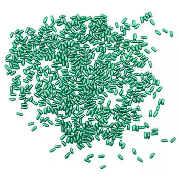 4AR293/294 Бусины жемчуг, пластик 3*6мм, 15гр/упак, Астра (J531 Зеленый)