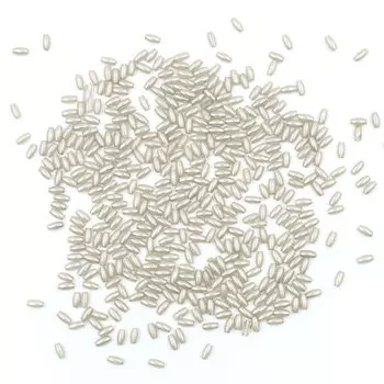 4AR293/294 Бусины жемчуг, пластик 3*6мм, 15гр/упак, Астра (Натуральный)