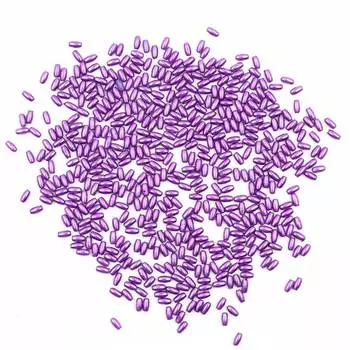 4AR293/294 Бусины жемчуг, пластик 3*6мм, 15гр/упак, Астра (сиреневый)