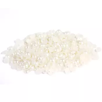 4AR295 Полубусина пришивная 6мм, белоснежный, 15гр/упак, Astra&amp;Craft