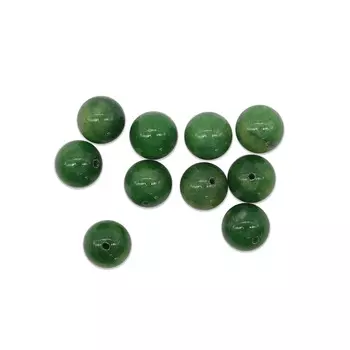 4AR314 Бусины Нефрит 10мм, 10шт/упак, Астра