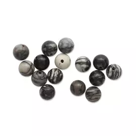 4AR318 Бусины, Яшма Пикассо 6мм, 15шт/упак, Астра