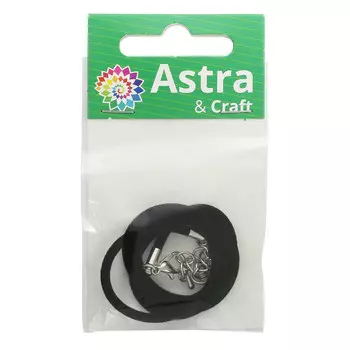 4AR344 Шнур с замком велюр, 2мм, 43см.