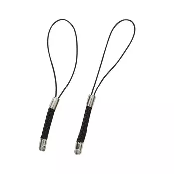 4AR347 Шнур для телефона плетеный 3см.,2шт/упак, Astra&amp;Craft (Черный)