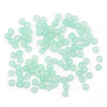 4AR349 Бусины стеклянные Candy 4мм, 100(+/5)шт/упак, Астра (41 бирюзовый)