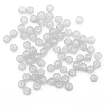 4AR350 Бусины стеклянные Candy 6мм, 65(+/-5)шт/упак, Астра (54 серый)