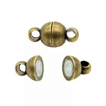 4AR359 Замок магнитный 6мм, 2шт/упак, Астра (Латунь)