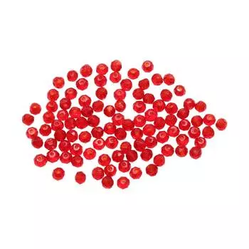 4AR365/368 Бусины хрустальные 1*2мм, 100шт/упак, Астра (Темно-красный)