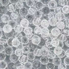 4AR365/368 Бусины хрустальные 1*2мм, 100шт/упак, Астра (403 Прозрачный)