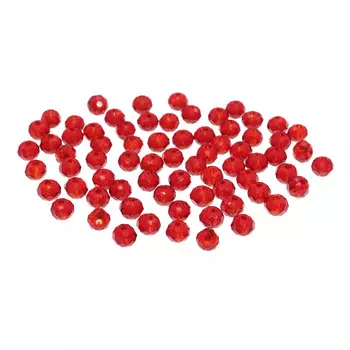 4AR369/372 Бусины хрустальные 2*3мм, 75шт/упак, Astra&amp;Craft (Темно-красный)