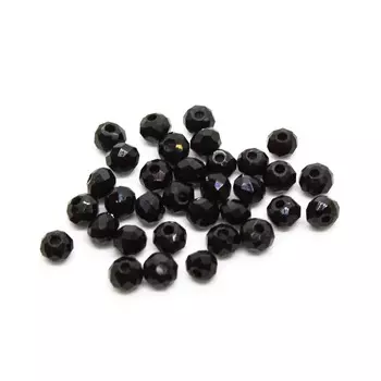 4AR369/372 Бусины хрустальные 2*3мм, 75шт/упак, Astra&amp;Craft (404 Черный)