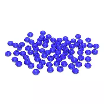 4AR373/376 Бусины хрустальные 3*4мм, 75шт/упак, Астра (411 Темно-синий)