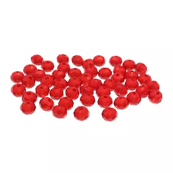 4AR377/380 Бусины хрустальные 4*6мм, 50шт/упак, Астра (Темно-красный)