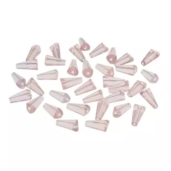 4AR382/385 Бусины хрустальные тауэр, 36шт/упак, Астра (Розовый)