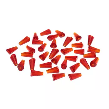 4AR382/385 Бусины хрустальные тауэр, 36шт/упак, Астра (Темно-красный)