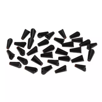 4AR382/385 Бусины хрустальные тауэр, 36шт/упак, Астра (404 Черный)