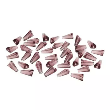 4AR382/385 Бусины хрустальные тауэр, 36шт/упак, Астра (415 Темно-лиловый)