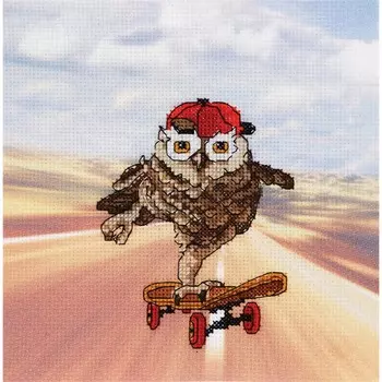 5002 Набор для вышивания Alisena 'На скорости', 19*19 см