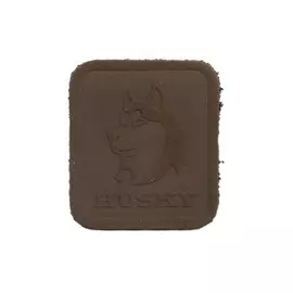 5005 Термоаппликация из замши Husky 3,4*3,89см, 100% кожа (42 темно-коричневый)