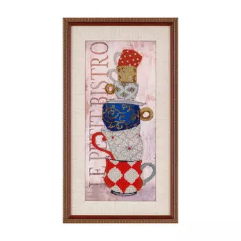 50111 Набор для вышивания бисером Astrea 'Чашки' 17х40см