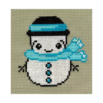 5016 Набор для вышивания 'Снеговик' 9х9 см