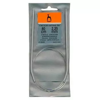 50202 Спицы круговые алюминий 2,25мм*80см PONY