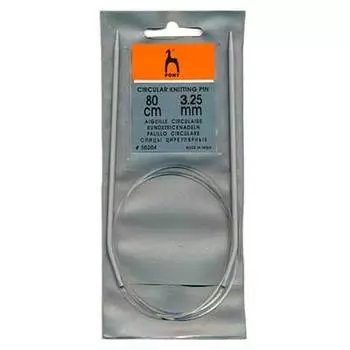 50206 Спицы круговые алюминий 3,25мм*80см PONY