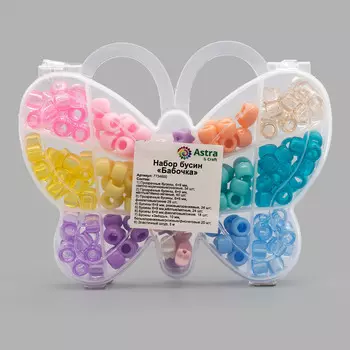 5024151 Набор бусин с эластичным шнуром 'Бабочка', Astra&amp;Craft