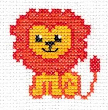5028 Набор для вышивания 'Лёва' 6х6 см