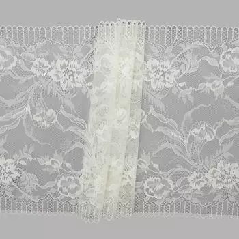 502 Кружево эластичное 23см*10м, белый