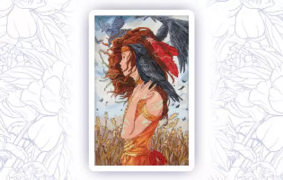 502 Набор для вышивания крестом Astrea 'Молодой шаман' 27х42см