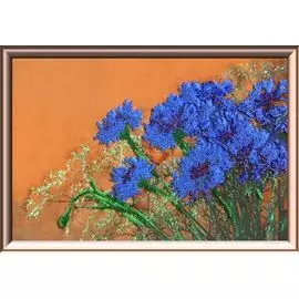 50317 Набор для вышивания бисером Astrea 'Полевые васильки', 40х26 см