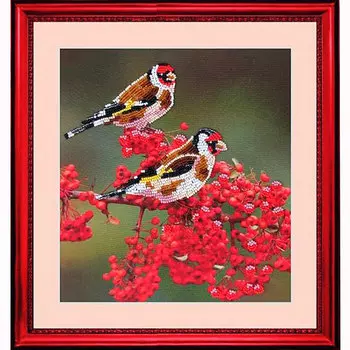 503 Набор для вышивания бисером Butterfly 'На рябине', 23*21 см