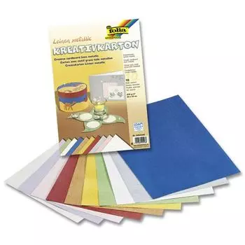 5052309 Картон текстурированный 'Металлические линии', 230 г/м², 23*33 см, упак./10 листов, Folia