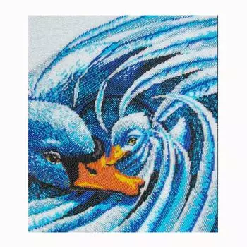 506 Набор для вышивания бисером 'Лебединая нежность', 30*26 см