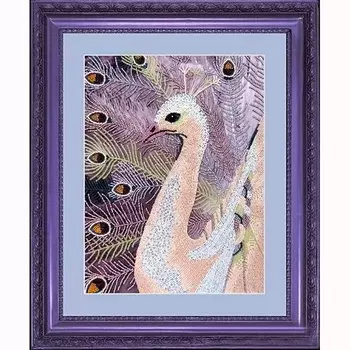 507 Набор для вышивания бисером 'Павлин'33*25см