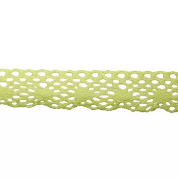 50-5208/02/цв. Тесьма вязаная ажур х/б 20мм*25м одностор. (1270 светлый лимон)