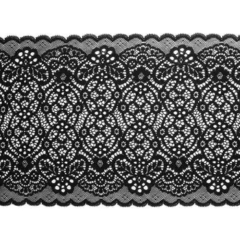 50Р Кружево эластичное 22см*10м (черный)