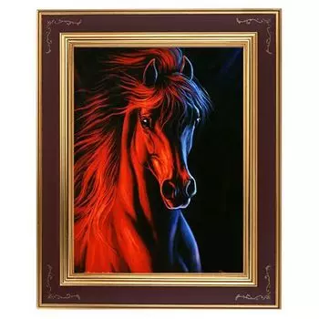 51193 Картина со стразами 5D 'Огненный конь', 62x74см