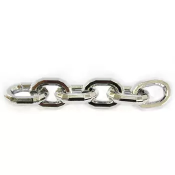 5126 Цепь, 10см, размер звена 26х18мм (серебро)
