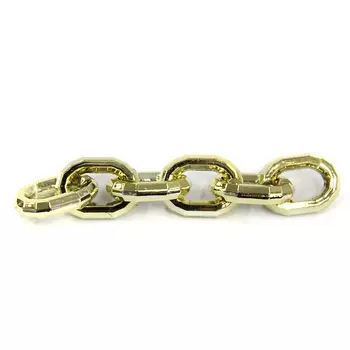 5126 Цепь, 10см, размер звена 26х18мм (золото)