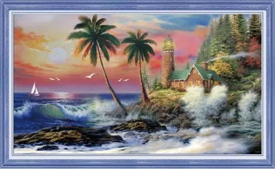 51274 Картина со стразами 5D, Cristal, 85x55 см