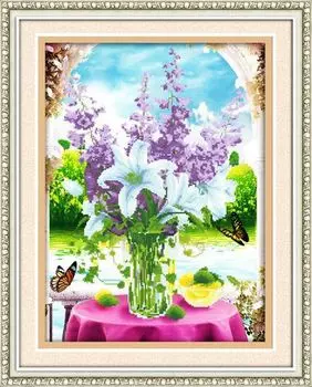 51404 Картина со стразами 5D 'Букет на столе', 63*80см