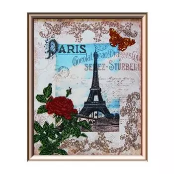 51421 Набор для вышивания бисером Astrea 'Вокруг света-Париж', 40х32 см