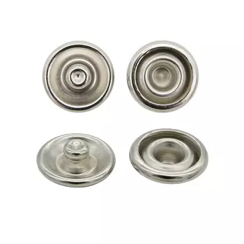 51824 Кнопка клямерная д-21, никель ГР