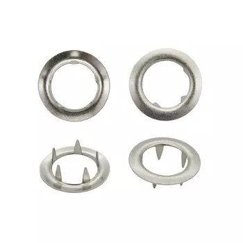 51825 Кнопка клямерная д-21, серебро ГР