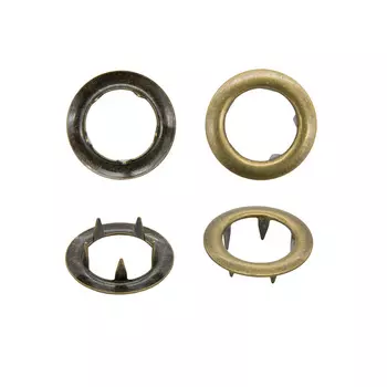 51829 Кнопка клямерная д-21, латунь ГР